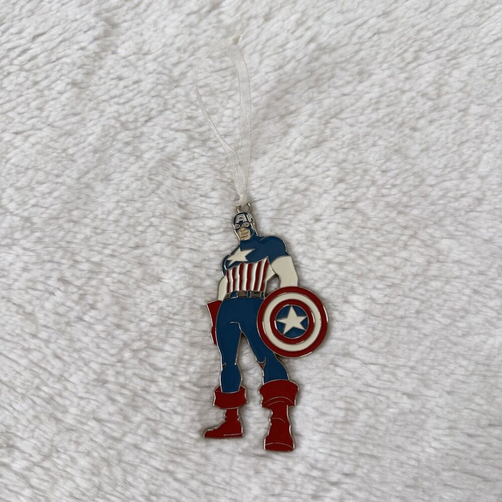 Hallmark Captain America Metal Christmas Tree Ornament Marvel Avengers